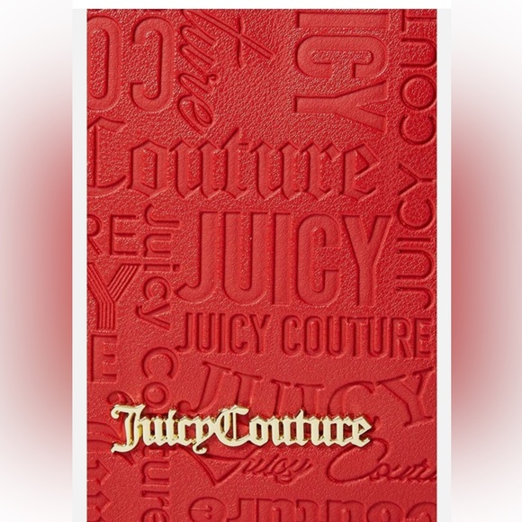 Juicy Couture Textured Logo RED Camera Crossbody Bag NICE - Picture 3 of 12
